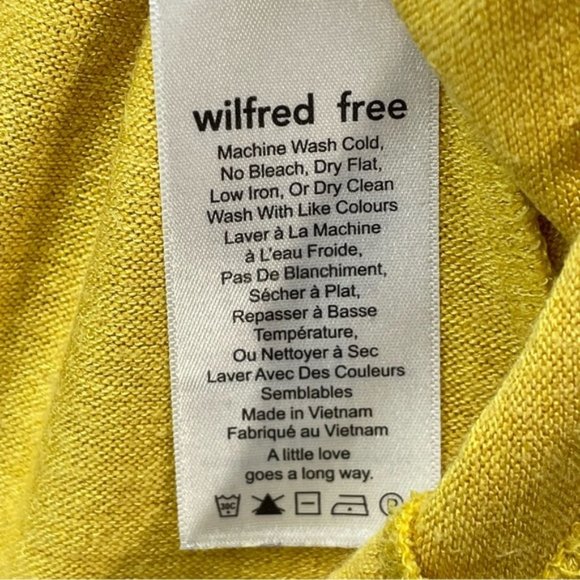 Aritzia Wilfred Free Yellow Womens Tank Top Size Small Racer Back - Picture 3 of 9